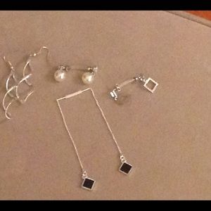 Silver earrings bundle!